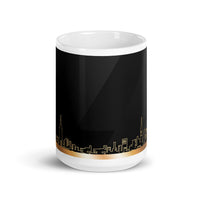 New York Skyline White glossy mug