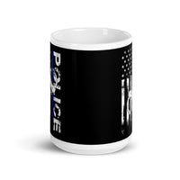 Police White glossy mug