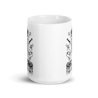 Skeleton King White glossy mug