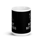 Not Fast Not Furious White glossy mug