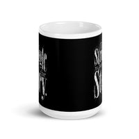 The Struggle is Part of the Story White glossy mug