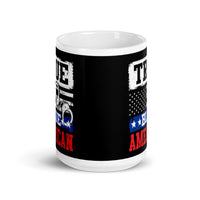 True Blue American White glossy mug