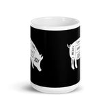 Pig White glossy mug