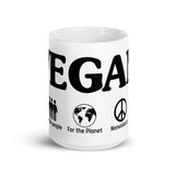 Vegan White glossy mug