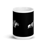 Bike Evolution White glossy mug