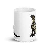 I Love Bog Mutts White glossy mug