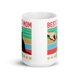 Best Cat Mom Ever White glossy mug