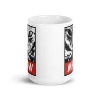 Meow White glossy mug