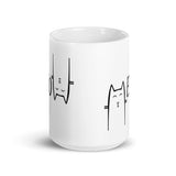 Meow White glossy mug