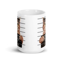 Bad Kitty White glossy mug