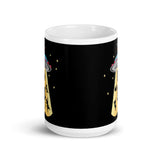 Yin Yang Kitty White glossy mug