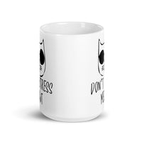 Don't Stress Meowt White glossy mug