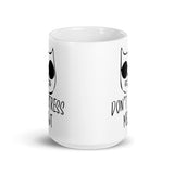 Don't Stress Meowt White glossy mug