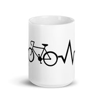 Bike Rythm White glossy mug