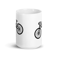 Bike Ride White glossy mug