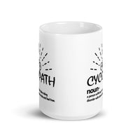 Cycopath White glossy mug