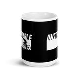 Unstoppable White glossy mug