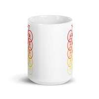 Bikes White glossy mug