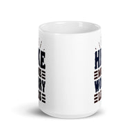 Hike More Worry Less White glossy mug