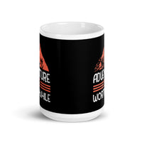 Adventure is Worthwhile White glossy mug