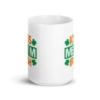 Kiss Me I'm Irish White glossy mug