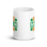 Kiss Me I'm Irish White glossy mug