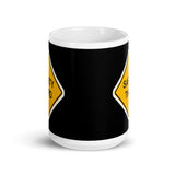 Safety Third White glossy mug