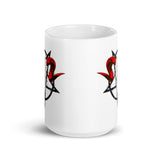 Pentagram White glossy mug