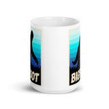 Bigfoot White glossy mug