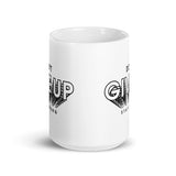 Don't Give Up White glossy mug