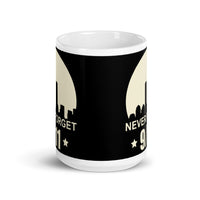 Never Forget 9/11 White glossy mug