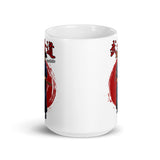 Samuri (Bushido) White glossy mug