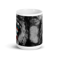 Beautiful Native Woman White glossy mug