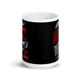 Noir (Black) White glossy mug