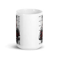 Zombie Mug Shot White glossy mug