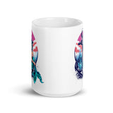 Mermaid White glossy mug