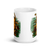 Medusa White glossy mug