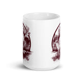 Deer White glossy mug