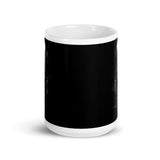 Night Rider White glossy mug