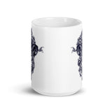 Dragons White glossy mug