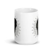 Dark Skull White glossy mug