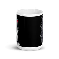 Warrior Girl White glossy mug