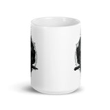 Caesar Skull White glossy mug