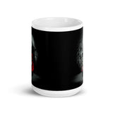 Pray White glossy mug