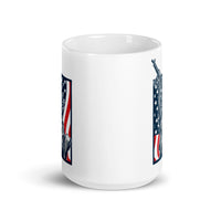 Armed Liberty White glossy mug