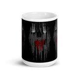 Skull Rust White glossy mug