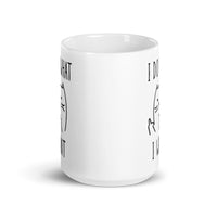 I Do What I Want White glossy mug