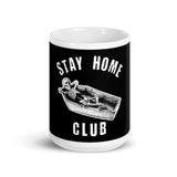 Stay Home Club White glossy mug