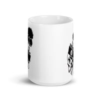 666 Beanie White glossy mug