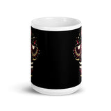 Calabera White glossy mug